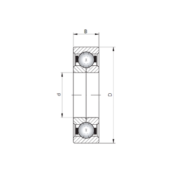 QJ1009 CX Angular Contact Ball Bearings