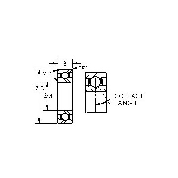 7018AC AST Angular Contact Ball Bearings