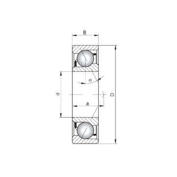 7301 A ISO Angular Contact Ball Bearings #1 image